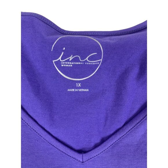 INC International Concepts Women's Purple Plum Top - Picture 3 of 7